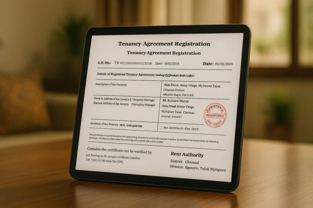 Tamil Nadu Digital Rental Agreement Registration: Step-by-Step Process ...